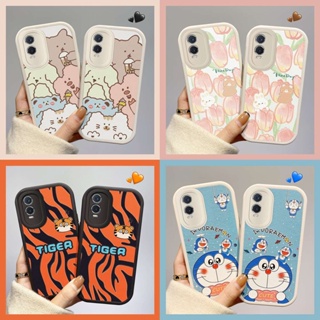 เคส Vivo Y76 5G เคส Y19 เคส V9 Y85 กรณีโทรศัพท์มือถือซิลิโคนป้องกันหล่นลวดลายน่ารักหนังแกะขนาดเล็กติดผิว BB2