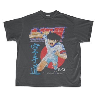 เสื้อยืด ลายกัปตัน Tsubasa สไตล์วินเทจ 90s โอเวอร์ไซซ์