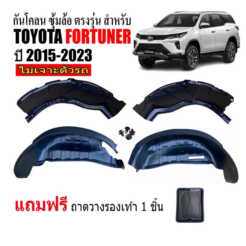 กันโคลนรถยนต์ TOYOTA FORTUNER ปี 2015-2024 กรุล้อรถยนต์ ซุ้มล้อ บังโคลนรถยนต์ รถยนต์ ล้อรถ ส่งเร็ว