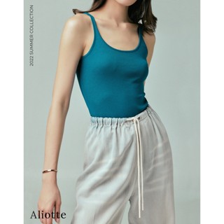 Aliotte - Mitsi Tank Top เสื้อสายเดี่ยวผ้าคอตตอนคอยู