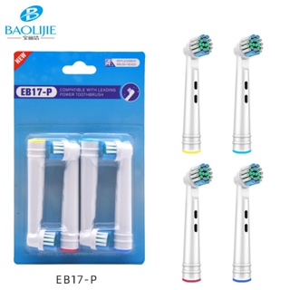 Flhi หัวแปรงสีฟันไฟฟ้า Oralbo B Lang Oralbi series EB17-P ไม่ละเมิด สําหรับซื้อมากกว่า 20 วินาที