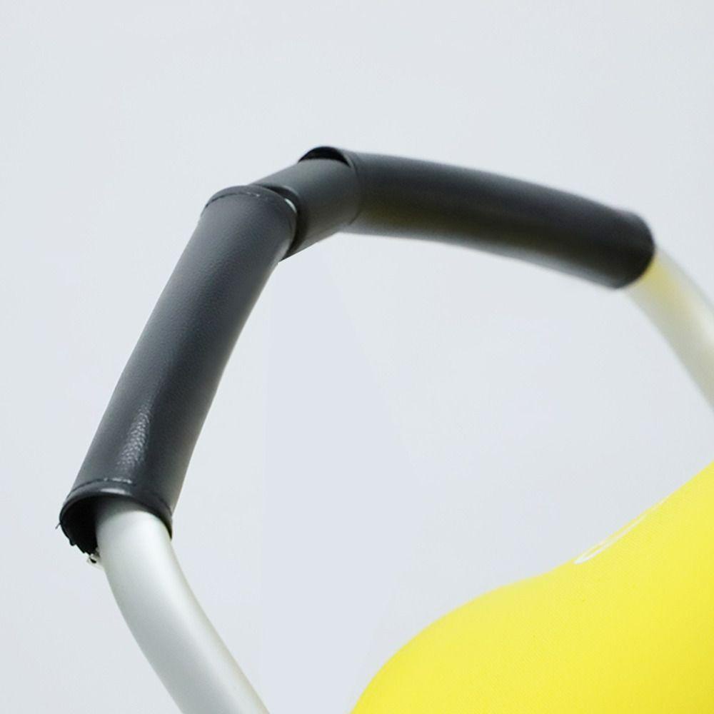 Tyler ปลอกหนัง PU หุ้มมือจับรถเข็นเด็ก มีซิป สีพื้น 2 ชิ้น ต่อชุด