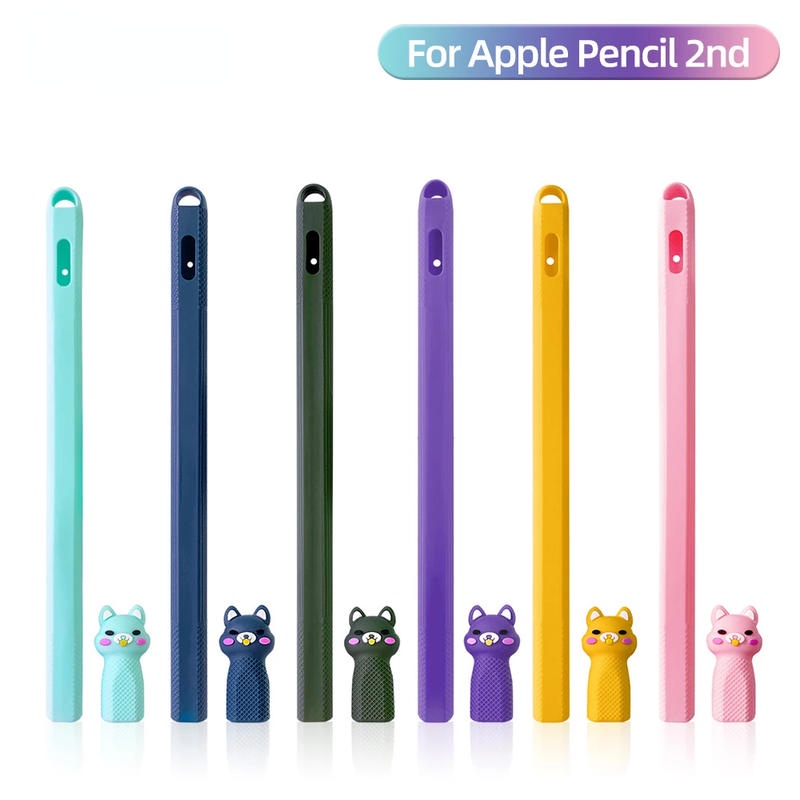 สําหรับ Apple pencil Pro ป ้ องกันความปลอดภัยสําหรับ Apple pencil 1 2 Anti-lost Anti-Shock Slilicone สําหรับ ipad แท ็ บเล ็ ตดินสอสัมผัส 2 1 กรณี