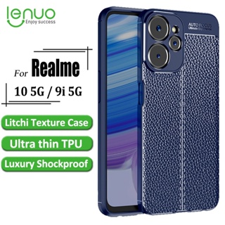 เคสโทรศัพท์มือถือแบบนิ่ม TPU กันกระแทก ลายลิ้นจี่ หรูหรา สําหรับ Realme 9i 5G Realme 10 5G