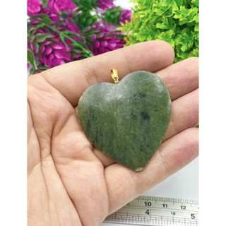 1PcNatural Heart Nephrite Jade pendent Green Jade pendent AAA Quality jade jewelry High Quality Jade Pendent With Chain.