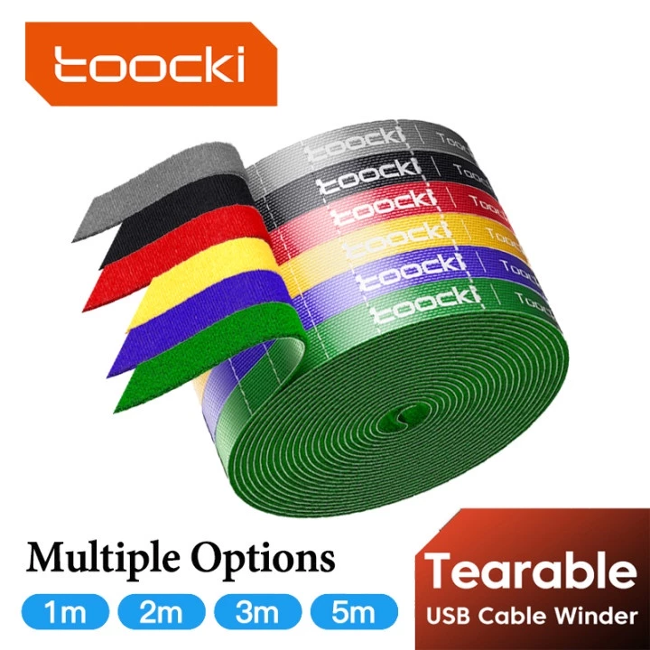 Toocki Cable Organizer การจัดการเคเบิล Tearable Organizador สาย Winder Ties อุปกรณ์เสริมโทรศัพท์สายไฟ Organizer และสายเคเบิล