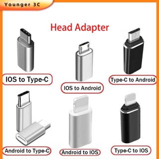 อะแดปเตอร์แปลง USB Type C อลูมิเนียม USB C เป็น Micro USB ชาร์จเร็ว สําหรับถ่ายโอนข้อมูล