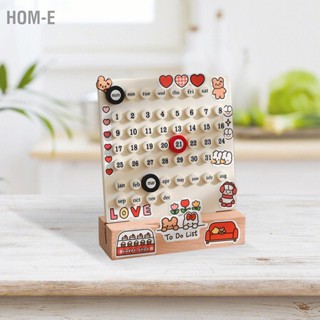 Hom-E Desk Date Planner Integrated Molding Ring Table Calendar Ornaments for DIY Home Stationer Decoration