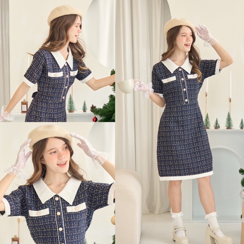 [ลด100-ใส่โค้ดD12MNC] Kingston Dress (Mina closet )