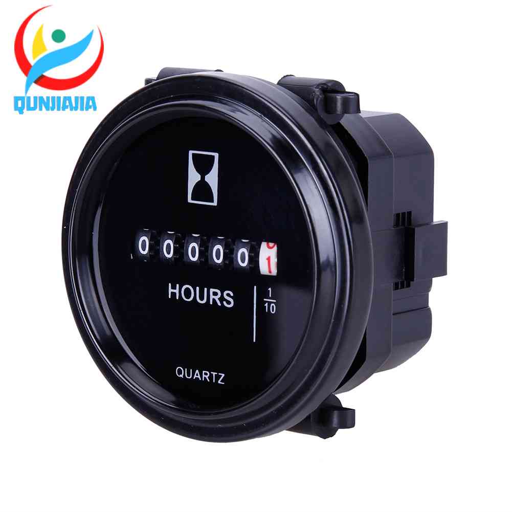 เครื่องวัดชั่วโมง 12v 24v 36v กันน้ํา ทรงกลม 2 นิ้ว สําหรับเครื่องยนต์เรือ - รูปที่ 3