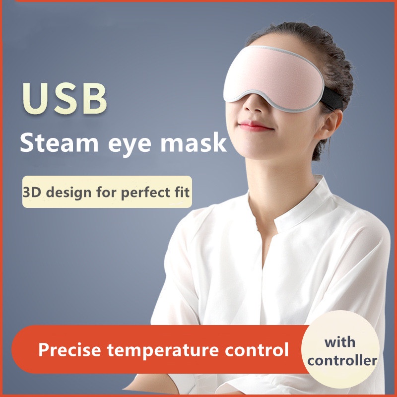 Sleeping Mask Heated eye Mask USB Steam eye Mask Warm Compress eye cover SleepTreatment for Dry Eyes