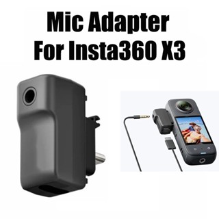 อะแดปเตอร์ไมโครโฟน Insta360 X3 One X2 พร้อมอะแดปเตอร์ชาร์จเสียง 360 องศา พาโนรามา 360 อุปกรณ์เสริมกล้อง