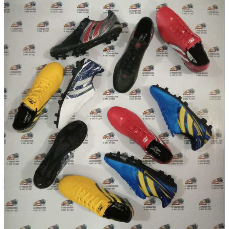 Pan (แพน) รองเท้าฟุตบอลเด็ก รองเท้าสตั๊ดเด็ก PAN รหัส PF15S2 รุ่น SUPER SONIC BOOM JR. ไซส์ 32 eu - 38 eu