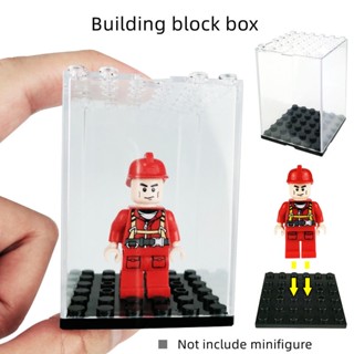 Acrylic Dust Cover Case for Building block Transparent Acrylic Display Box for Doll Accessories Toys