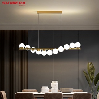 Sunmeiyi โคมไฟระย้า led สีทอง สไตล์โมเดิร์น สําหรับติดเพดานห้องนอน ห้องนั่งเล่น ห้องครัว