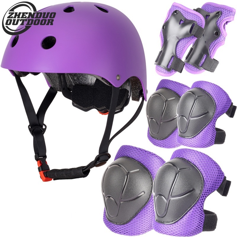 Protective Helmet Set Child Rollerskate Protection Gear Helmet Balance
