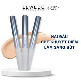 Lewedo ปากกาคอนซีลเลอร์ แบบสองหัว ติดทนนาน