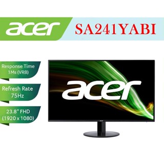 MONITOR (จอมอนิเตอร์) ACER SA241YABI 23.8" (VA, VGA, HDMI) 75Hz ประกัน 3 ปี