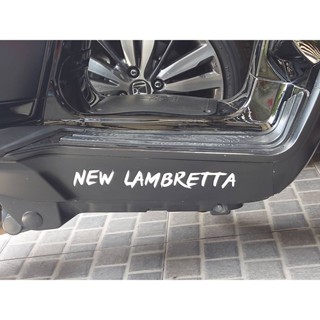 สติกเตอร์แต่งติดใต้พักเท้าแลมเบรตต้า lambretta (สะท้อนแสง)