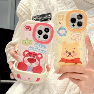 ✨ส่งเชือกเส้นเล็ก✨เคสไอโฟน14 Pro Max 13 12 11 เคส for iPhone 14พลัส น่ารัก พร้อมขาตั้ง พกง่ายๆ การป้องกันการตก Case