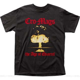 เสื้อยืดผ้าฝ้ายพรีเมี่ยม เสื้อยืด ผ้าฝ้าย ใส่สบาย ลาย Cro-Mags The Age Of Quarrel สไตล์คลาสิก สําหรับผู้ชาย ICkodj58BKdc