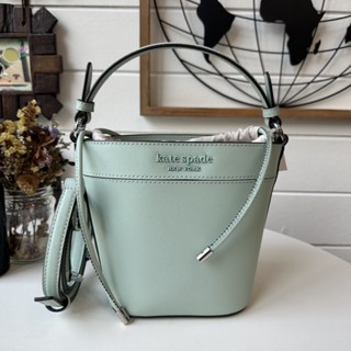 💚แท้💯 พร้อมส่ง💚 กระเป๋าสะพาย Kate Spade WKRU6734 Small Bucket Bag