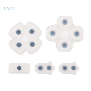 Lidu1 แผ่นยางซิลิโคน 5 in 1 แบบเปลี่ยน สําหรับซ่อมแซม PS4 JDS JDM 030 D Pad
