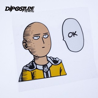 ♧สติกเกอร์ ลาย One Punch Man Saitama Spoof JDM สําหรับติดตกแต่งกระจกหน้าต่างรถยนต์