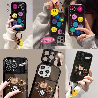 พร้อมส่ง เคสกระจกลายยิ้ม สำหลับ ไอโฟน11 for iphone14 pro max i7 i8 7plus 8plus x xs xsmax 11promax 12 pro max 13 pro max