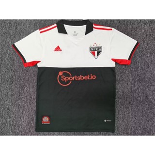 [Fans] 2223 Sao Paulo Second away เสื้อฟุตบอล แขนสั้น คุณภาพสูง