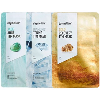 [Daymellow] TTM Mask 10sheets (Gold Recovery, Jade Aqua, Diamond Toning)