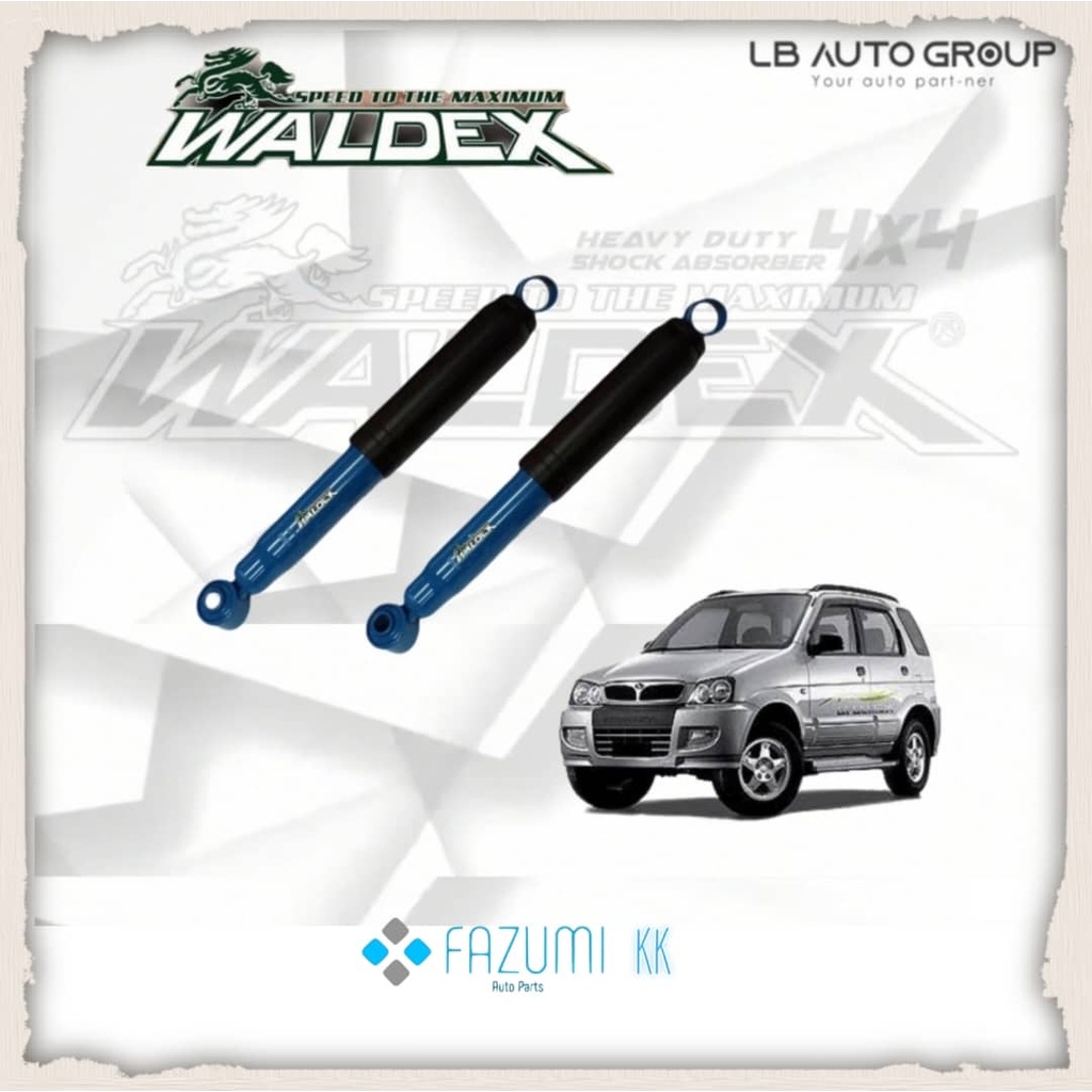 Perodua Kembara J100/J102 ด้านหลัง (belakang) WALDEX Heavy-duty Oil Absober Plus 64A