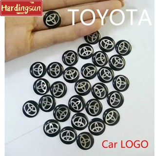 Hardingsun สติกเกอร์โลโก้รถยนต์ 14 มม. แบบเปลี่ยน สําหรับ Toyota 10 ชิ้น