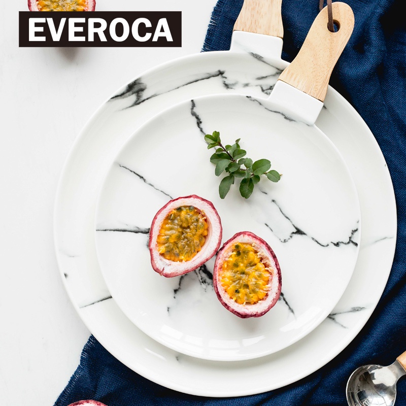 European Marble Tableware Ceramic Tableware Dish Face Plate Platter Bow Cutter Board