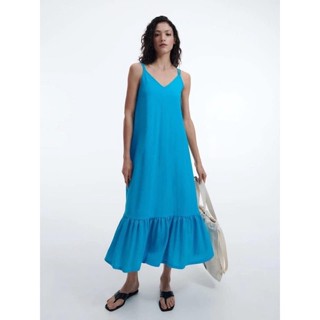 Sinsay - maxi dress เดรส สีฟ้า ชายระบาย