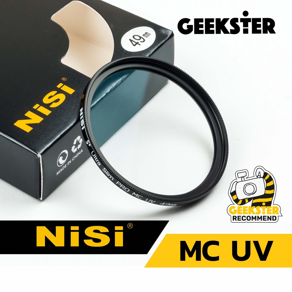 NiSi MC UV FILTER ฟิลเตอร์ 37 / 39 / 40.5 / 43 / 46 / 49 / 52 / 55 / 58 / 62 / 67 / 72 / 77 / 82 / 8