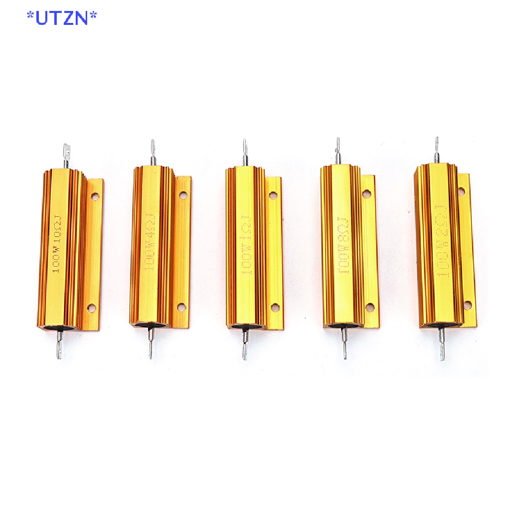 UTZN>  	1/2/4/8/10 Ohm 100W Watt Shell Power Aluminum Housed Case Wirewound Resistor New new