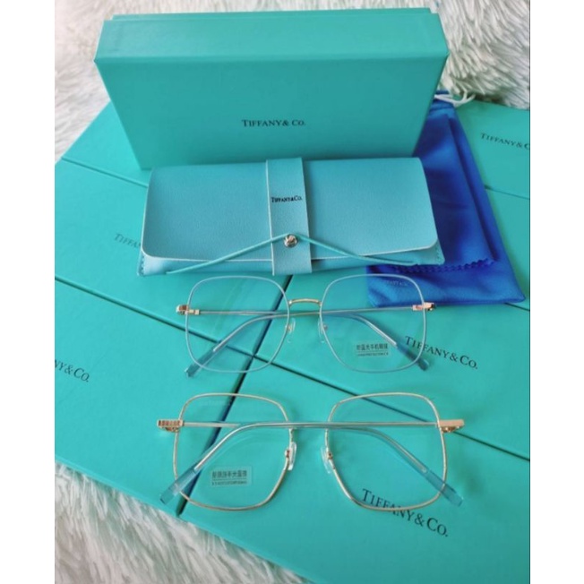 **พร้อมส่ง** เเว่นตาเเบรนด์ TIFFANY & Co. เลนส์ใส พร้อมกล่อง