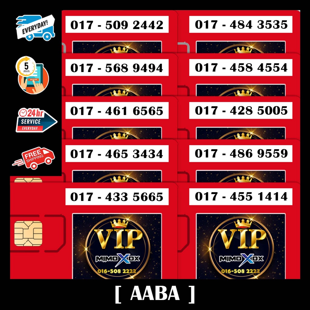 [VA35]♕VIP NUMBER♕Hotlink Simpack Unlimited Internet and Unlimited call 🔥 🔥 🔥