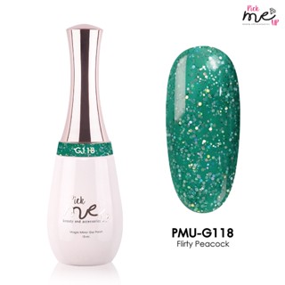 สีเจลทาเล็บ Pick Me Up G118  Flirty Peacock 15ml.