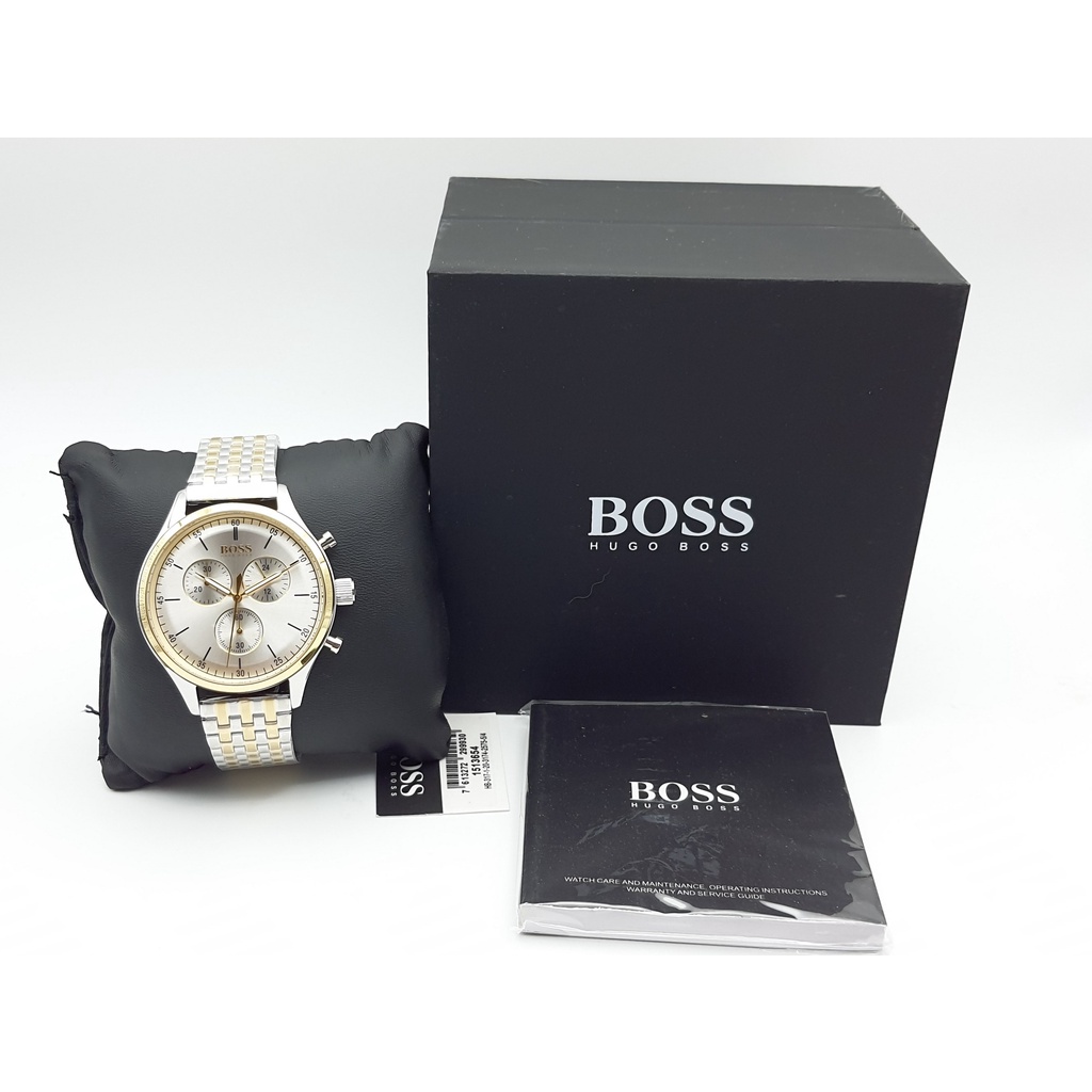 นาฬิกา HUGO BOSS MEN'S 1513654 QUARTZ CHRONOGRAPH 43 MM พร้อมกล่อง (ใหม่)