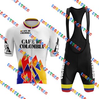 เสื้อกีฬาแขนสั้น ลายทีม Cafe De Colombia สไตล์เรโทร แฟชั่นฤดูร้อน สําหรับผู้ชาย