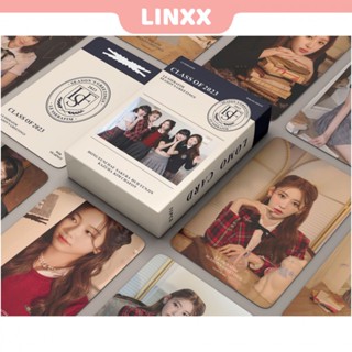 Linxx โปสการ์ดอัลบั้มรูปภาพ LE SSERAFIM 2023 SEASONS GREETINGS Lomo Card Kpop 55 ชิ้น