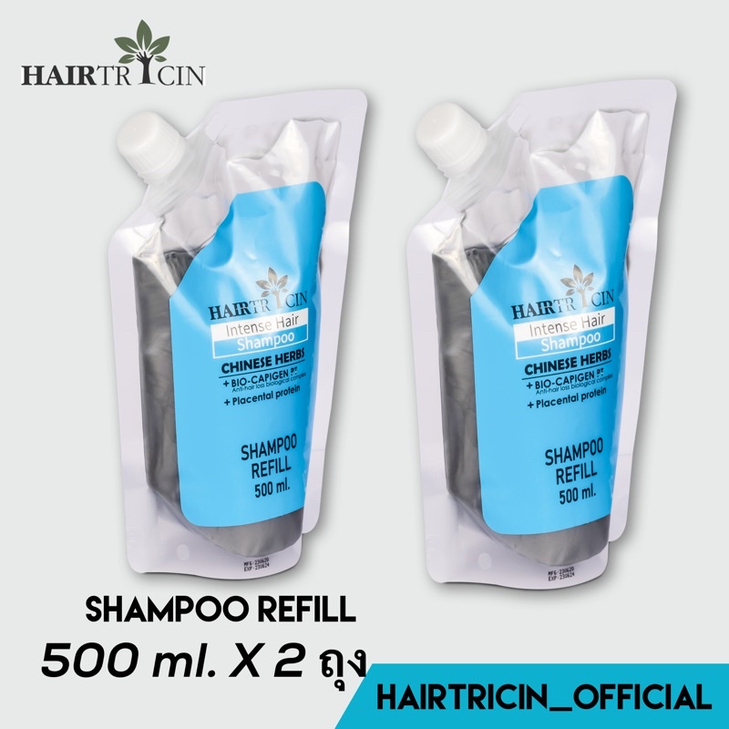 Hairtricin hair shampoo refill 500ml. x2