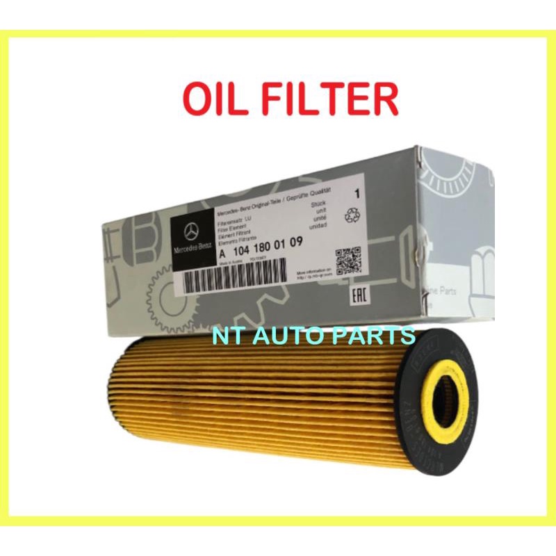 -กรองน้ํามัน MERCEDES BENZ W202 W203 C200 (A1041800109)(HU727/1)(OX133D)(E142H D21)(A1041840425)