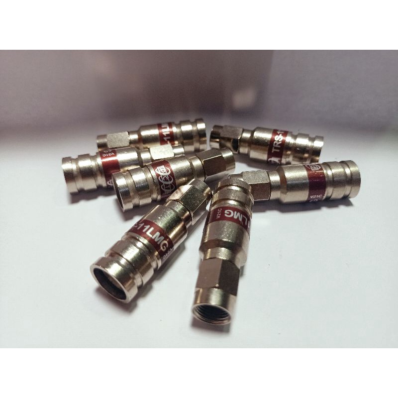 ขั้วต่อแจ็ค F RG11 / F การบีบอัด RG11 Connector Pct TRS-11LMG