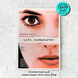 Girl Interrupted Poster (1999) Winona Ryder และ Angelina Jolie  โปสเตอร์ภาพขนาด 33X48 cm