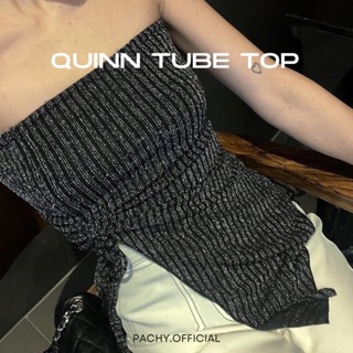 (พร้อมส่ง🌈 )PACHY | QUINN TUBE TOP เสื้อเกาะทอใยmetallic