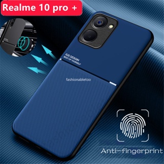 เคสโทรศัพท์มือถือซิลิโคน TPU ผิวด้าน กันกระแทก พร้อมที่ตั้งวาง สําหรับ Realme 10 pro plus 10pro+ Realme10 pro Realme10pro 4G 5G