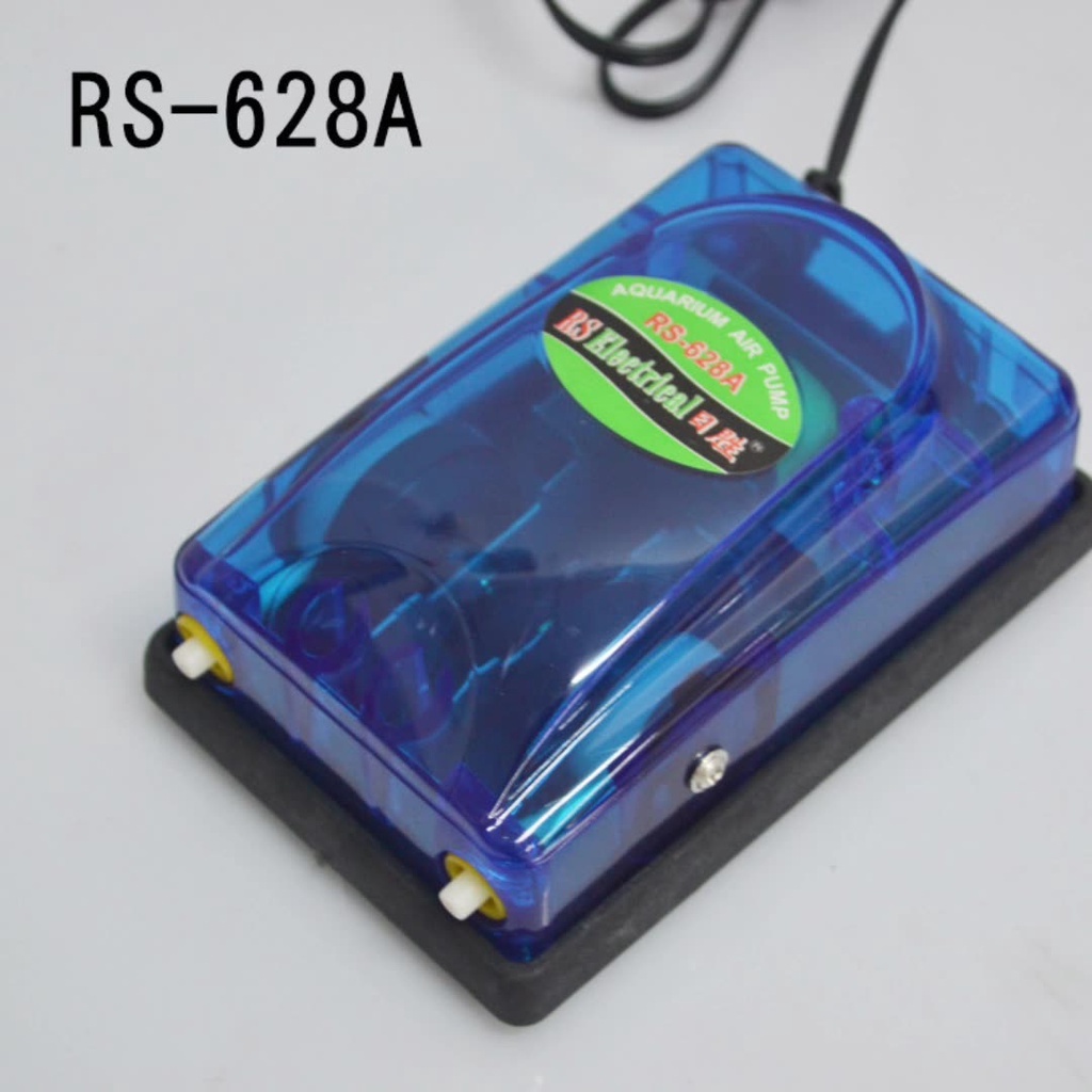 Aquarium RS-628A /RS-518A ปั๊มลมตู้ปลา Double Output 2X3.5L/Min Power 5W